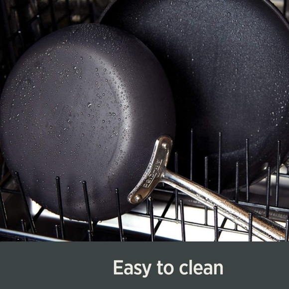 NEW! All-Clad 4 quart Non-Stick Black Cookware Pot with Lid - Picture 2 of 2